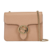Small Interlocking G Shoulder Bag, &pound;520, Handbags, Beige, Leather, Front view